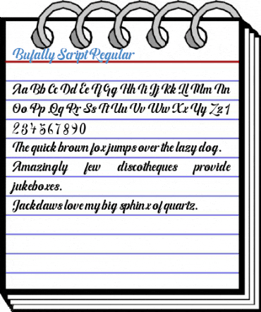 Bufally Script Regular Font