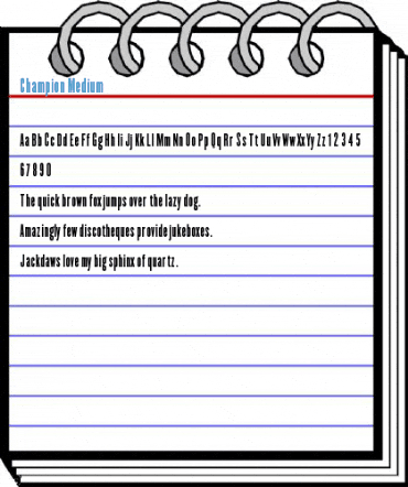 Champion Medium Font