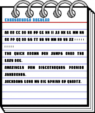 CHEESEBURGA Regular Font