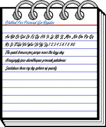 Chillout For Personal Use Regular Font