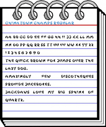 Chinatown Champs Regular Font