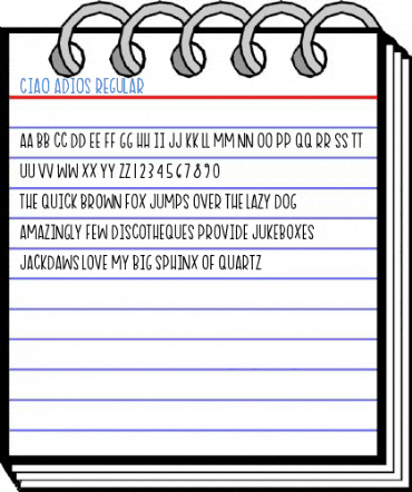 Ciao Adios Regular Font