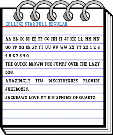 College Star Full Regular Font