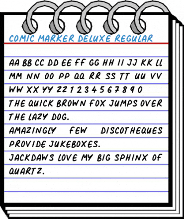 Comic Marker Deluxe Regular Font