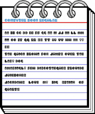 Computer Book Regular Font