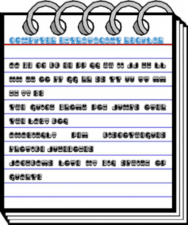 Computer Extravagant Regular Font