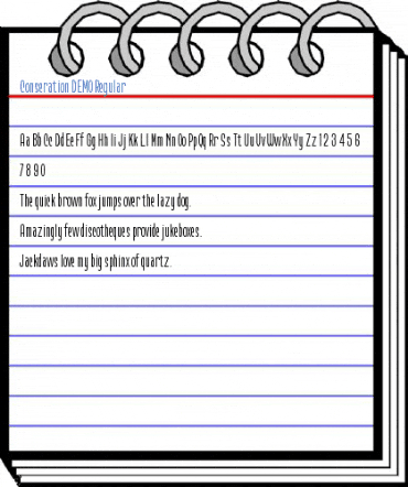 Conseration DEMO Regular Font