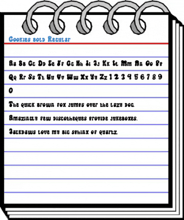 Cookies bold Regular Font