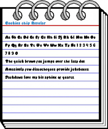 Cookies chip Regular Font