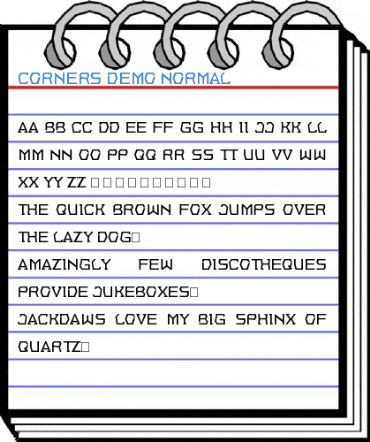 Corners Demo Normal Font