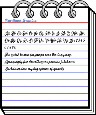 Courtland Regular Font
