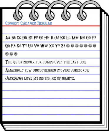 Cowboy Cadaver Regular Font
