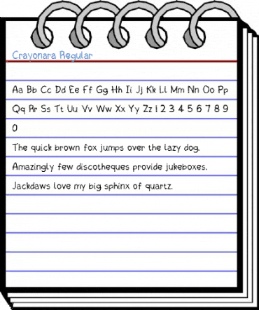Crayonara Regular Font
