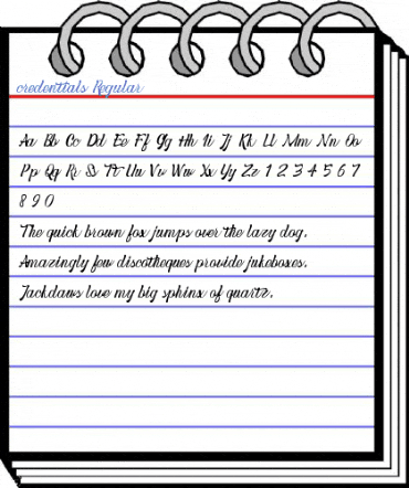 credentials Regular Font