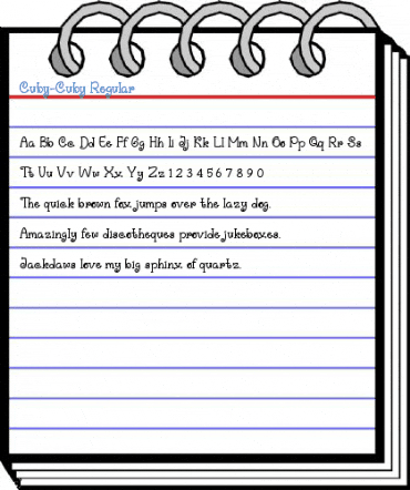Cuby-Cuby Regular Font