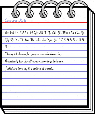 Cursyves Italic Font