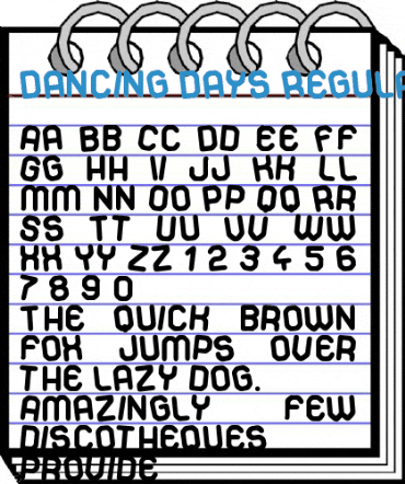 Dancing Days Regular Font