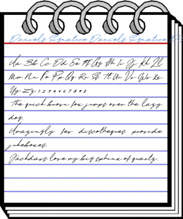 Daniels Signature Daniels Signature DEMO Font