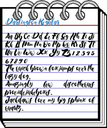 Darlington Regular Font