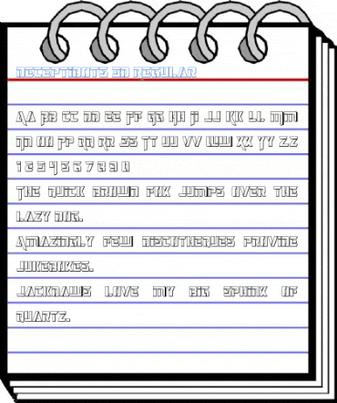 Deceptibots 3D Regular Font