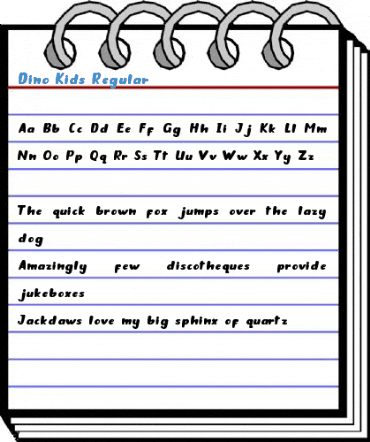 Dino Kids Regular Font