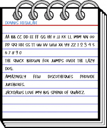 Donnis Regular Font