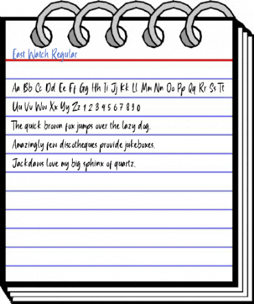 East Watch Regular Font