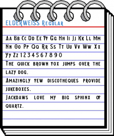 ELDERWEISS Regular Font