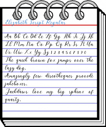 Elizabeth Script Regular Font