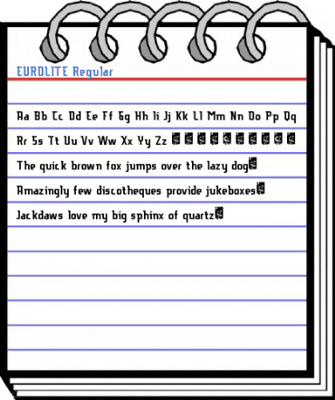 EUROLITE Regular Font