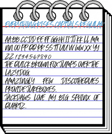 Everything RISES Capitals Regular Font