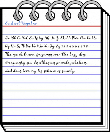 Evident Regular Font