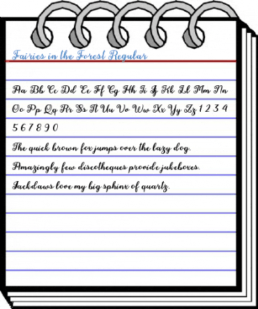 Fairies in the Forest Regular Font