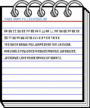 Fake Hope Filled Regular Font
