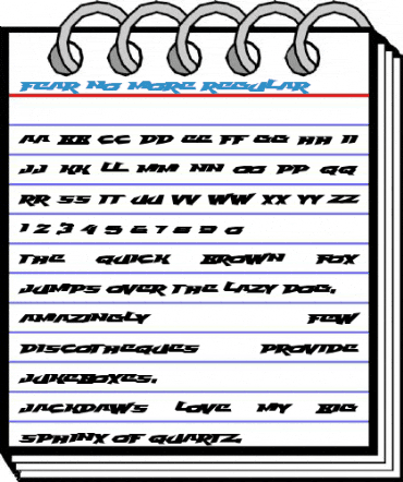 Fear No More Regular Font