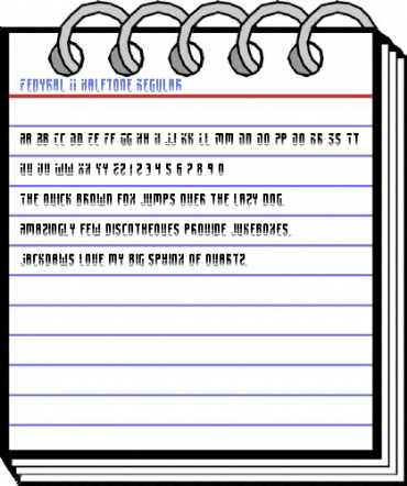 Fedyral II Halftone Regular Font