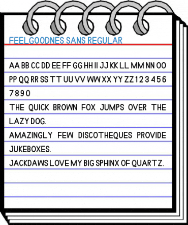 Feelgoodnes sans Regular Font