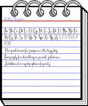 fluffy Regular Font