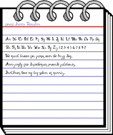 forest dream Regular Font