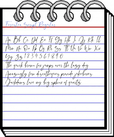 Forestea Script Regular Font