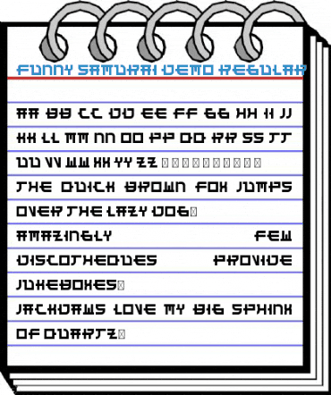 Funny Samurai Demo Regular Font