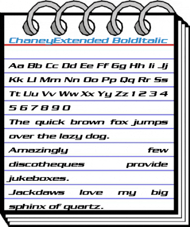 ChaneyExtended Font