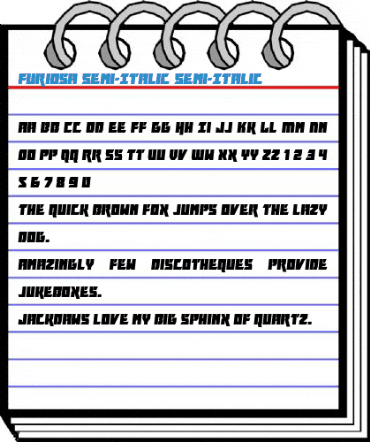 Furiosa Semi-Italic Semi-Italic Font