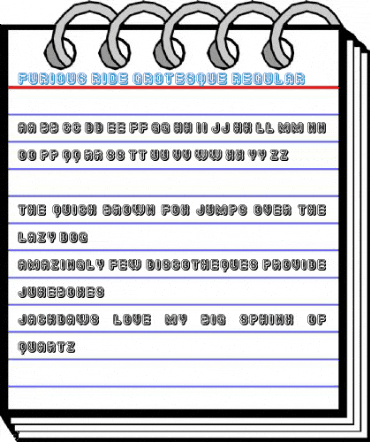 Furious Ride Grotesque Regular Font