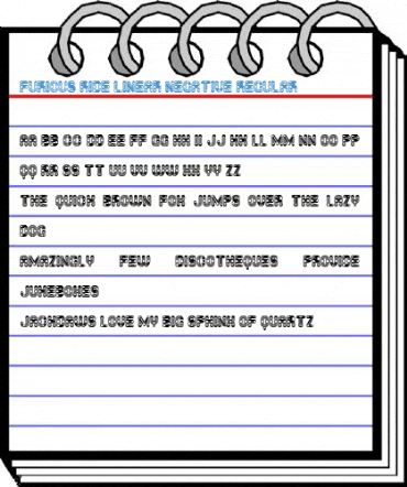 Furious Ride Linear Negative Regular Font