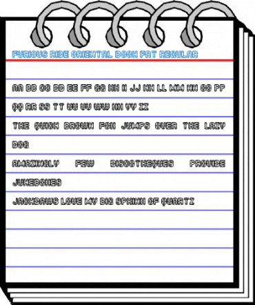 Furious Ride Oriental Book Fat Regular Font