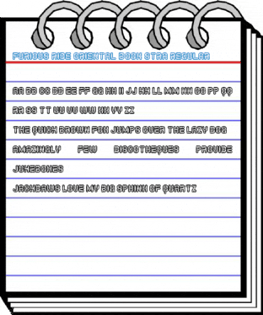 Furious Ride Oriental Book Stra Regular Font