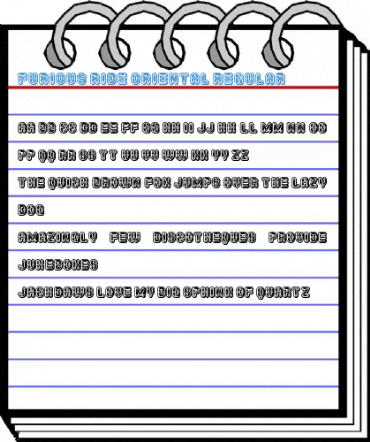 Furious Ride Oriental Regular Font