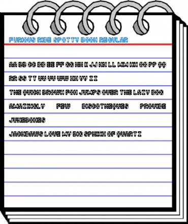 Furious Ride Spotty Book Regular Font