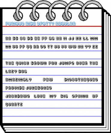 Furious Ride Spotty Regular Font